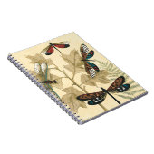 Carnet Des libellules colorées flottent au-dessus des Feu (Côté Droit)