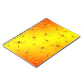 Carnet Des libellules jaunes dorées volent, (Côté gauche)