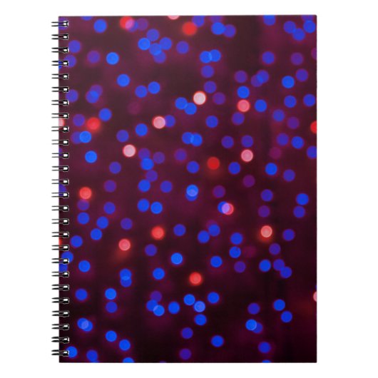 Carnet Des lumières de Noël floues. Blurred (Devant)