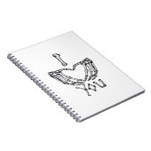 Carnet Des Mains De Squelette Qui Font Un Coeur (Côté Droit)