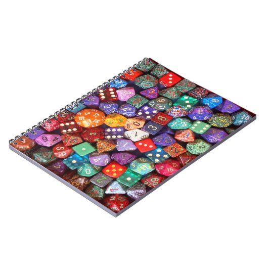 Carnet dés multicolores (Côté gauche)