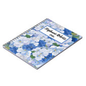 Carnet des nuances de fleurs bleues (Côté gauche)