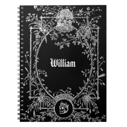 Carnet des nuits Noir - Journal gothique foncé (Devant)