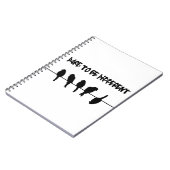 Carnet Des oiseaux sur un fil - osez être différent (Côté gauche)