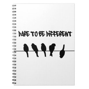 Carnet Des oiseaux sur un fil - osez être différent
