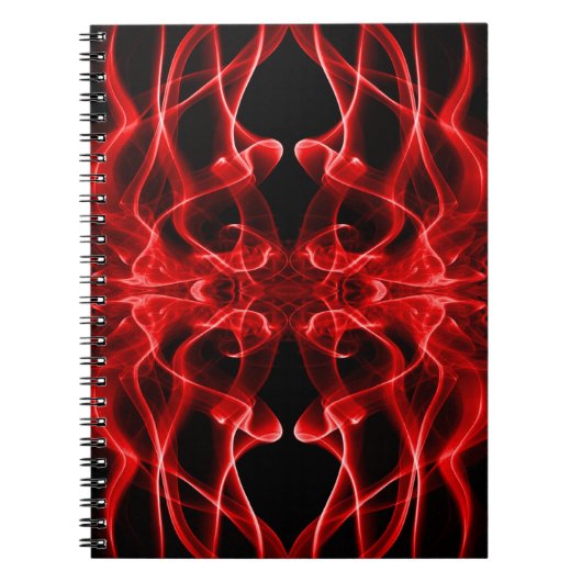 Carnet Des panaches de fumée rouge sur le noir (Devant)