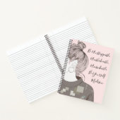 Carnet Des paroles positives inspirent Girly Moderne Pers (Intérieur)