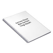 Carnet Des personnes formidables font arriver des choses  (Côté Droit)