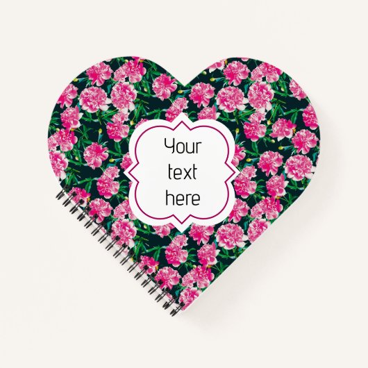 Carnet Des pivoines. (Devant)