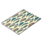 Carnet Des plumes tribales colorées, un design ethnique h (Côté gauche)