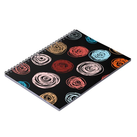 Carnet Des points abstraits dessinés à la main par un mot (Côté gauche)