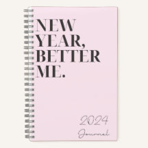 Carnet des résolutions du Nouvel An 2024 pour la p