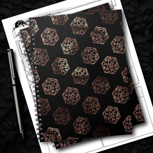 Carnet Dés RPG   Campagne Gamer Imaginaire en cuivre