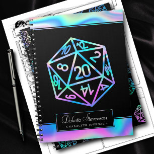 Carnet Dés RPG Caractère du joueur de plateau de Imagin