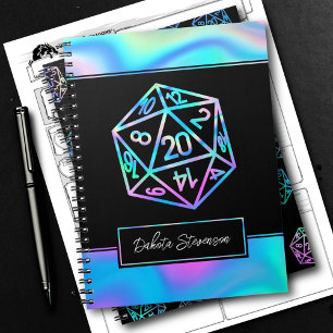 Carnet Dés RPG Caractère du joueur de plateau de Imagin