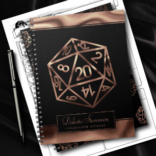 Carnet Dés RPG   Caractère du joueur de plateau Imaginair