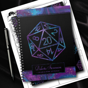 Carnet Dés RPG Caractère du joueur de table Nebula Imag
