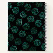 Carnet Dés RPG | Emerald Tabletop PnP Gamer Graph Papier (Dos)