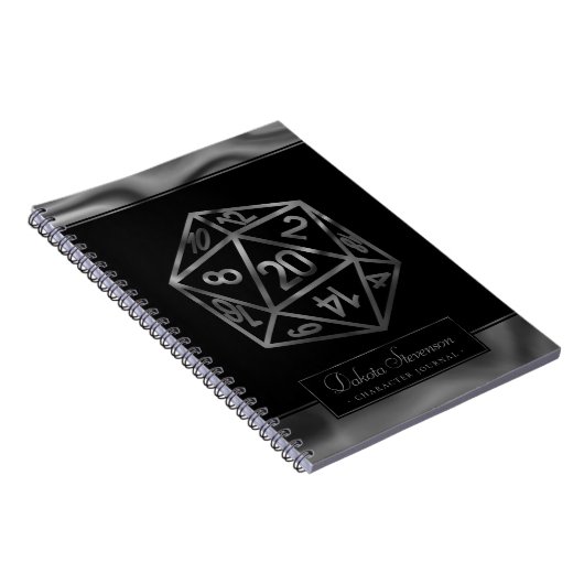 Carnet Dés RPG | Imaginaire Tabletop Gamer Personnalisé C (Côté Droit)