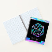Carnet Dés RPG | Papier graphique Holo Imaginaire Tableto (Intérieur)