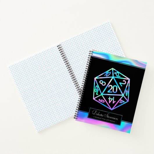 Carnet Dés RPG | Papier graphique Holo Imaginaire Tableto (Intérieur)