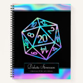 Carnet Dés RPG | Papier graphique Holo Imaginaire Tableto (Devant)