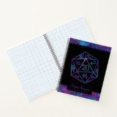 Carnet Dés RPG | Papier graphique Nebula Tabletop PnP Gam (Intérieur)