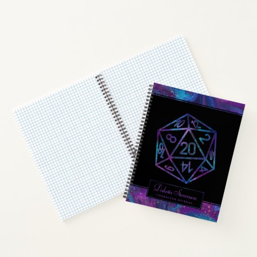 Carnet Dés RPG | Papier graphique Nebula Tabletop PnP Gam (Intérieur)