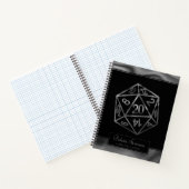 Carnet Dés RPG | Papier graphique PnP Tabletop Imaginaire (Intérieur)
