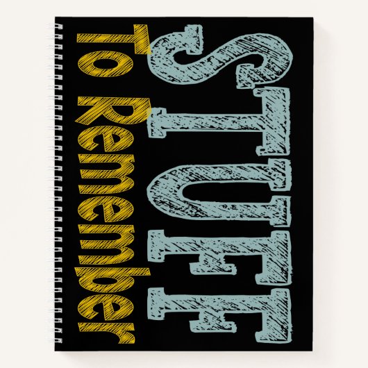 Carnet Des trucs à retenir (Devant)