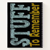 Carnet Des trucs à retenir (Dos)