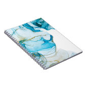Carnet Des vagues d'océan doré. Image abstraite et lumine (Côté Droit)