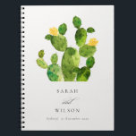 CARNET DÉSERT D'EAU VERTE MARIAGE DE FLEURS CACTUS<br><div class="desc">Si vous avez besoin d'une personnalisation ou d'autres éléments correspondants,  n'hésitez pas à me contacter à l'adresse yellowfebstudio@gmail.com</div>