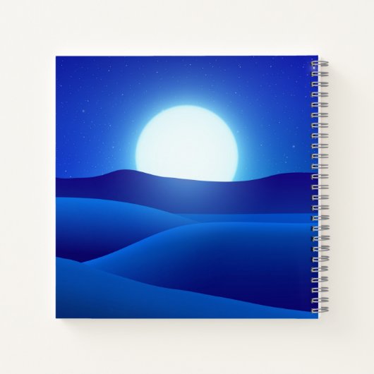 Carnet Désert la nuit (Dos)