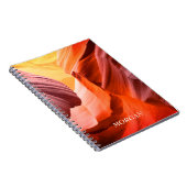 Carnet Desert Slot Canyon ou Your Photo, White Name (Côté Droit)