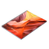 Carnet Desert Slot Canyon ou Your Photo, White Name (Côté gauche)