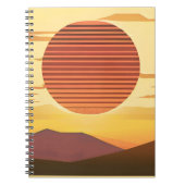 Carnet Desert Sunset Rust Orange et Brown (Devant)