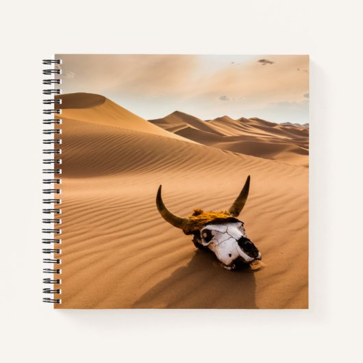 Carnet Deserts | Cow Skull Rippled Sand Dunes (Devant)