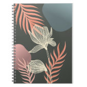 Carnet Design Abstrait Art Flower - Elegant Mi (Devant)