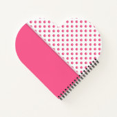 Carnet Design Abstrait de Pois roses (Dos)