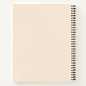 Carnet Design arrière - plan transparent avec fleurs colo (Dos)