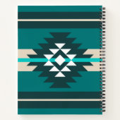 Carnet Design aztèque en couleur turquoise (Dos)