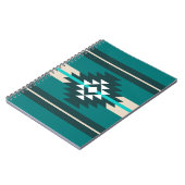 Carnet Design aztèque en couleur turquoise (Côté gauche)
