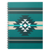 Carnet Design aztèque en couleur turquoise (Devant)
