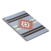 Carnet Design aztèque en rose et bleu (Côté Droit)