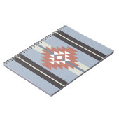 Carnet Design aztèque en rose et bleu (Côté gauche)