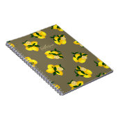 Carnet Design chic citron vert (Côté Droit)
