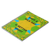 Carnet Design circulaire "Bonne journée et meilleure nuit (Côté gauche)