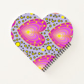 Carnet Design Coeur coloré (Dos)