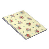 Carnet Design coloré soleil et étoiles (Côté Droit)